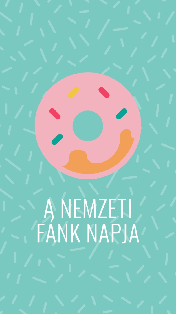 Yum, ez a nemzeti fánk napja blue modern-simple