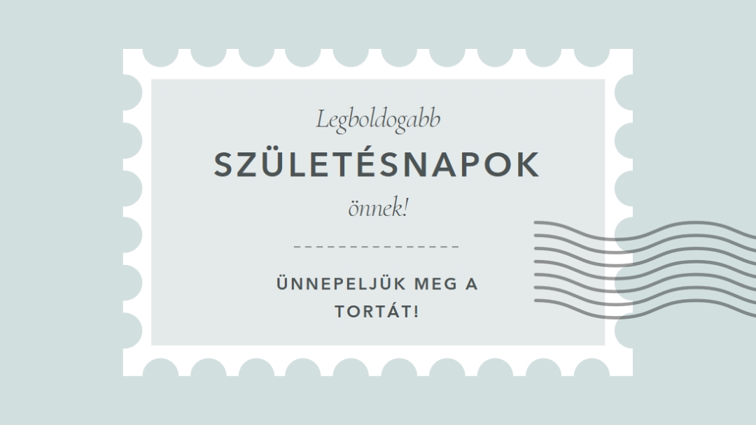 Csodálatos születésnap blue modern-simple