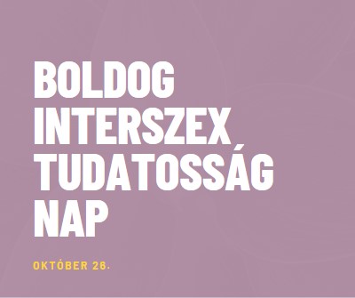 Boldog Interszex Tudatosság Napja purple modern-bold