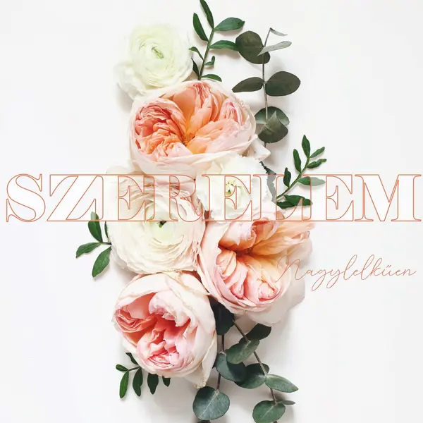 Szeretet nagylelkűen white vintage-botanical