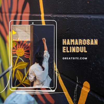 Hamarosan elindul black whimsical-line