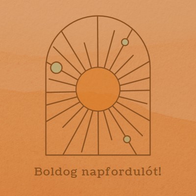 Jó a napfordulónak orange organic-boho