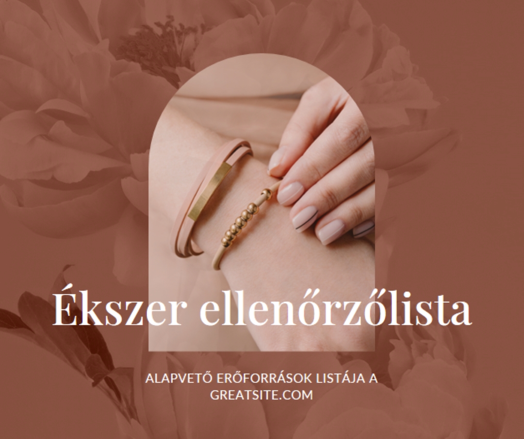 Ékszer ellenőrzőlista pink organic-boho