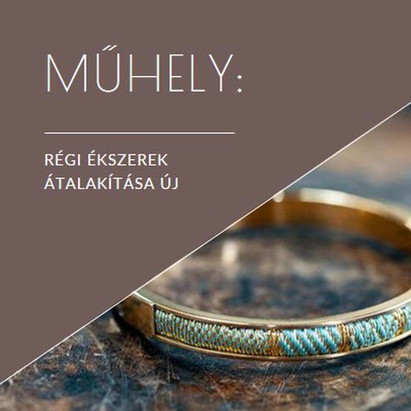 Ékszer műhely brown organic-simple