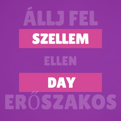 Állj fel a megfélemlítés ellen purple modern-bold