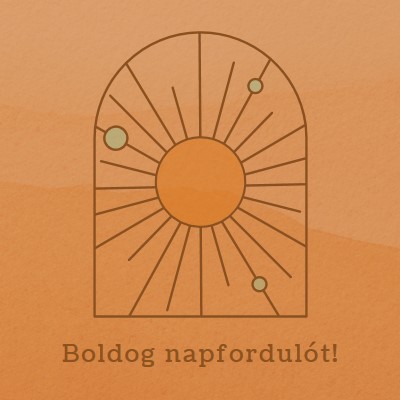 Jó a napfordulónak orange organic-boho