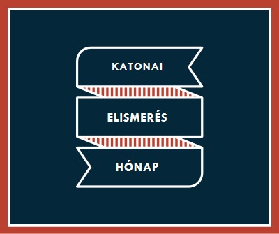 A katonai elismerés ünnepe hónap blue modern-simple