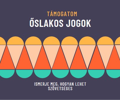 Őslakos jogosultságok támogatása blue modern-color-block