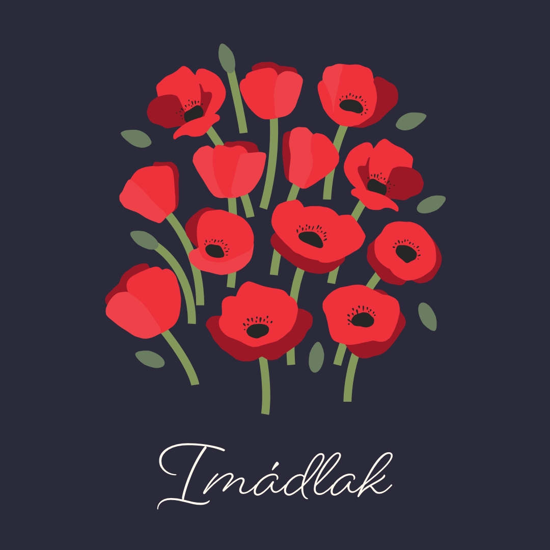 Imádlak black whimsical-line