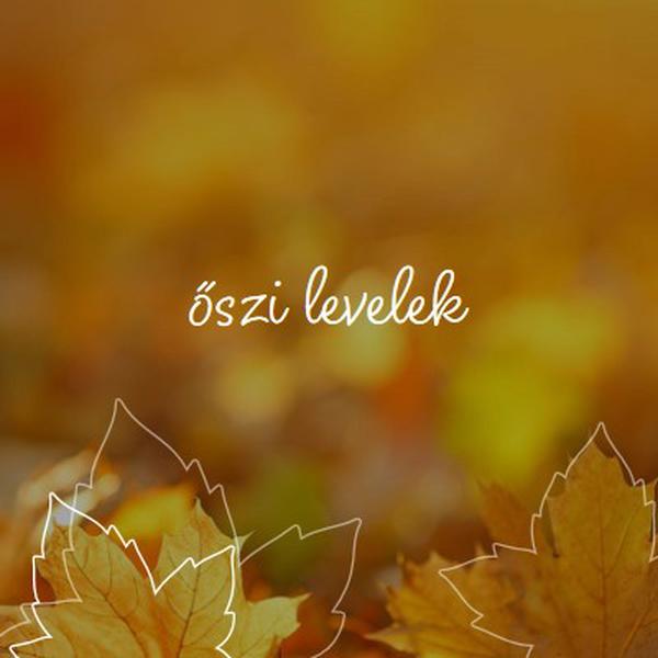 Őszi levelek orange organic-simple