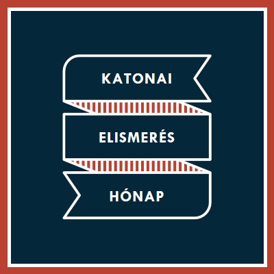 A katonai elismerés ünnepe hónap blue modern-simple