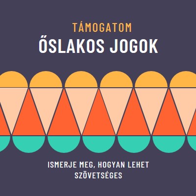 Őslakos jogosultságok támogatása blue modern-color-block