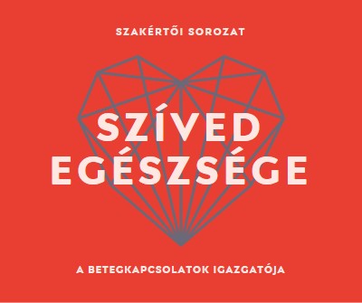 Szíved egészsége red modern-bold