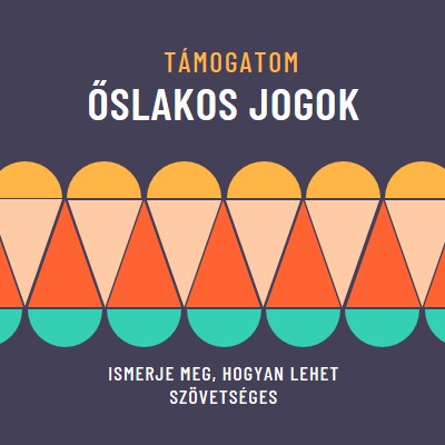 Őslakos jogosultságok támogatása blue modern-color-block