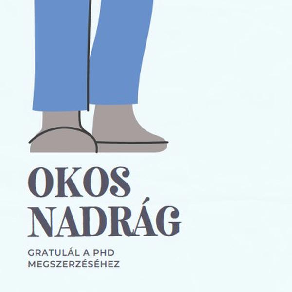 Okos nadrág blue modern-color-block