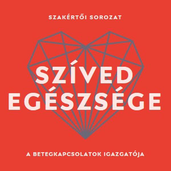 Szíved egészsége red modern-bold