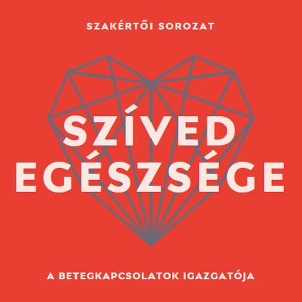 Szíved egészsége red modern-bold