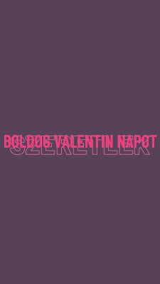 Szeretlek, valentin purple modern-bold