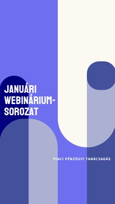 Januári webinárium-sorozat blue modern-bold