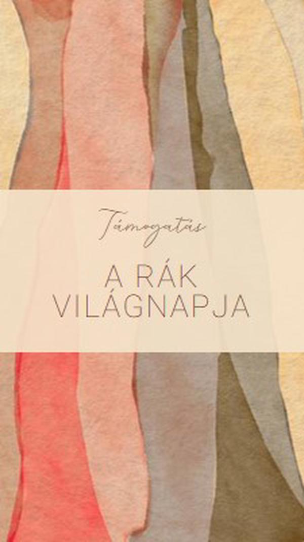 A rák világnapjának támogatása yellow modern-simple