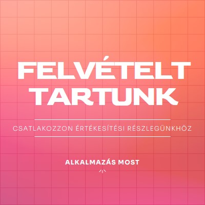 Felvételt veszünk , csatlakozz hozzánk! pink simple,bold,gradient,grid,minimal,bright