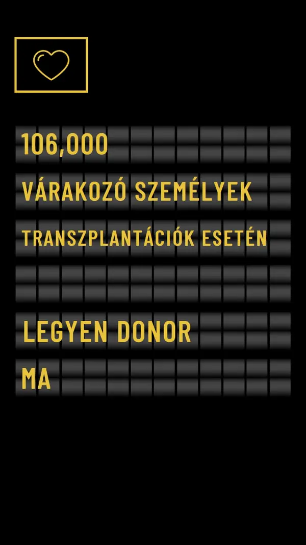 Váljon szervdonorvá ma black modern-bold