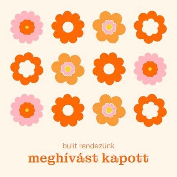 Bulit rendezünk orange bold,fun,graphic