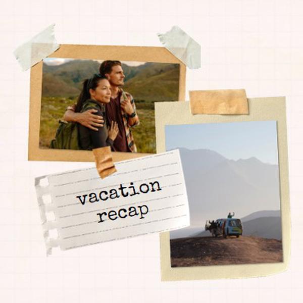 A nyaralás összefoglalása white photographic,scrapbook,collage,simple,retro,travel