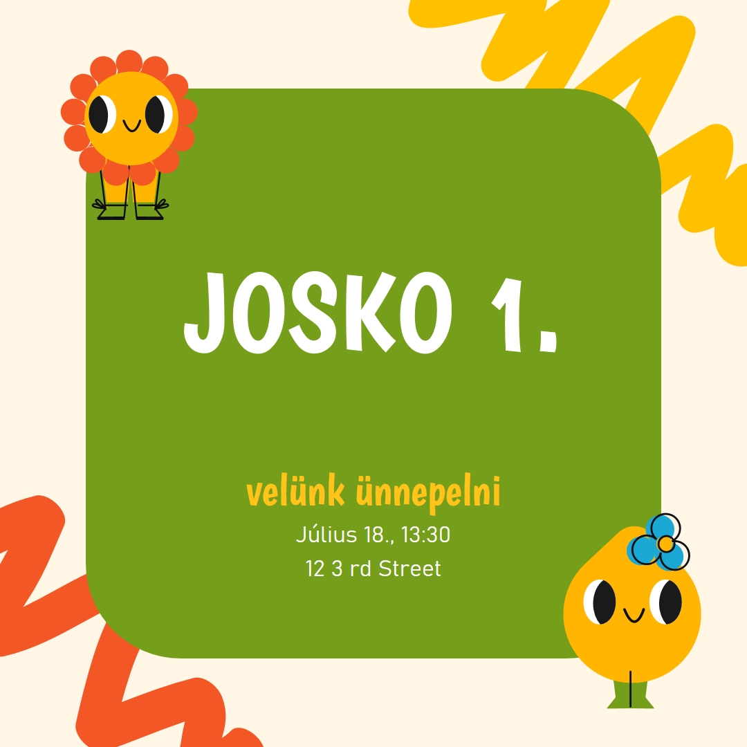 Első születésnapi meghívó green whimsical,bold,graphic,bright,emoji,motif,