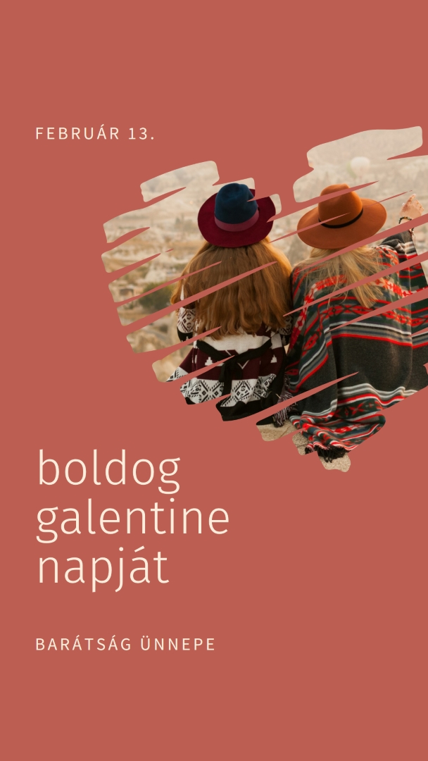 A nők barátságának ünnepe red modern-simple