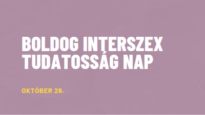 Boldog Interszex Tudatosság Napja purple modern-bold