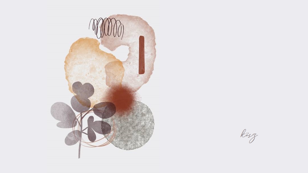 Művészi köszönet gray modern-simple