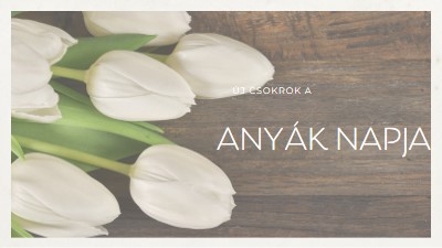 Anyák csokorja brown modern-simple