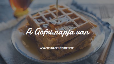 A Gofri napja van blue modern-simple