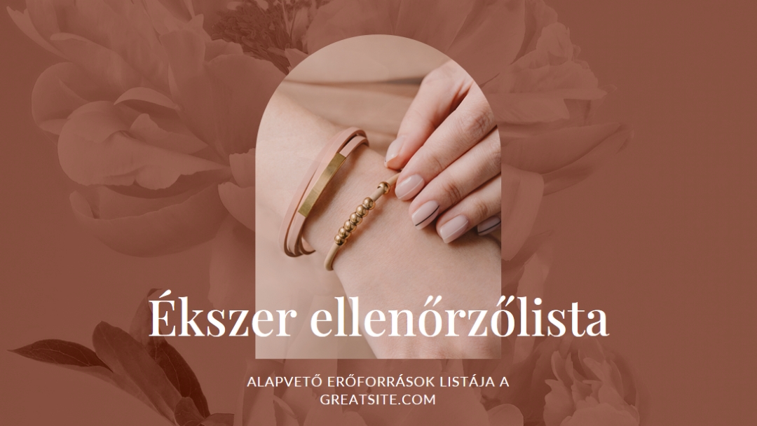 Ékszer ellenőrzőlista pink organic-boho