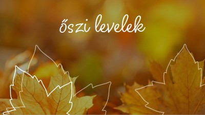 Őszi levelek orange organic-simple