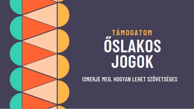 Őslakos jogosultságok támogatása blue modern-color-block