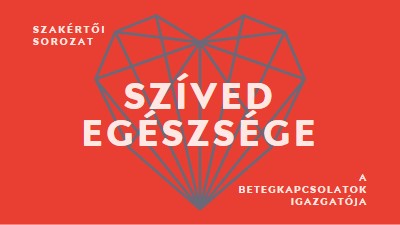 Szíved egészsége red modern-bold