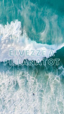 Élvezze a pillanatot blue modern-simple