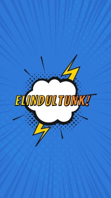 Elindultunk! blue modern-bold