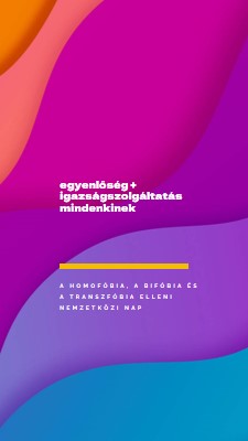 A homofóbia elleni nemzetközi nap tisztelete purple modern-bold