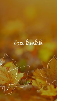 Őszi levelek orange organic-simple