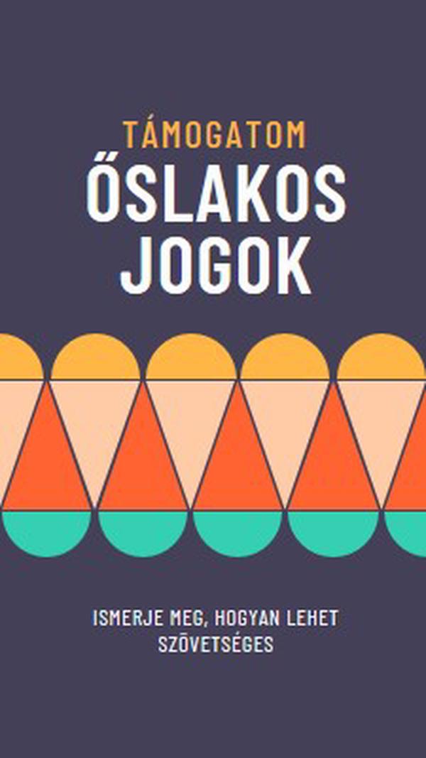 Őslakos jogosultságok támogatása blue modern-color-block