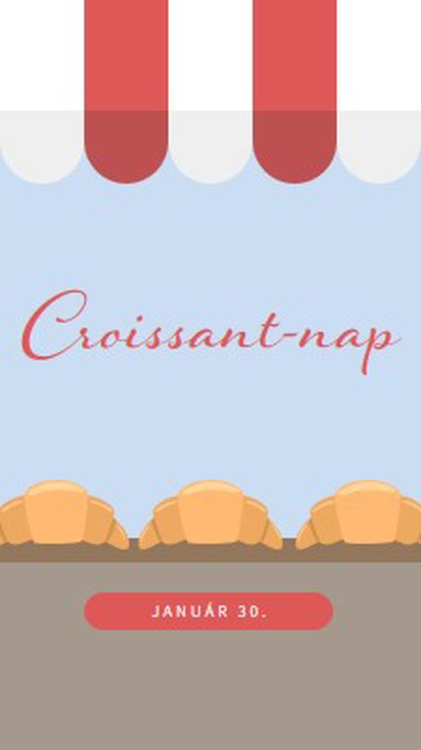 Croissant-nap blue whimsical-color-block