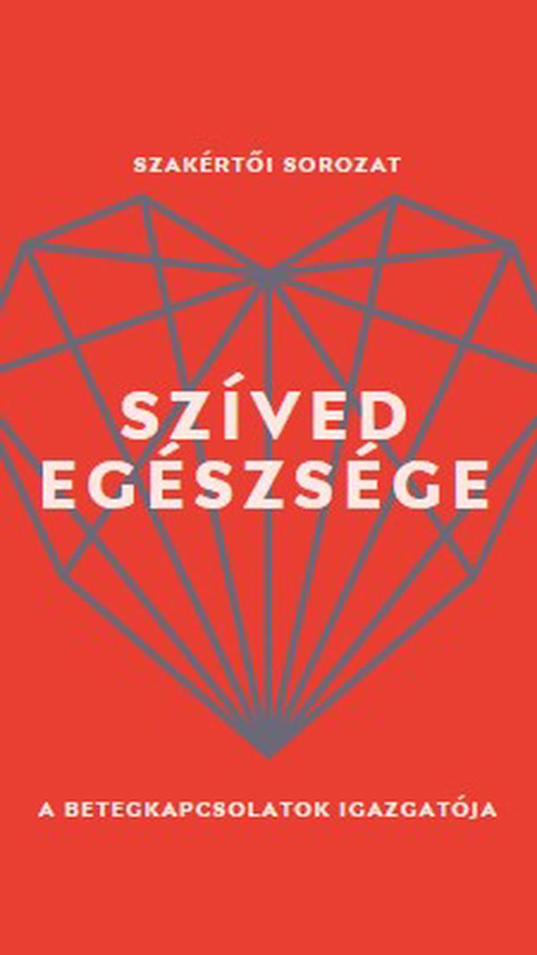 Szíved egészsége red modern-bold