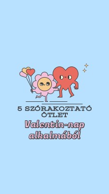 5 szórakoztató Valentin-napi ötletek blue retro,colorful,characters,bright,fun,cute