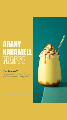 Arany karamell frappe yellow modern,simple,duotone