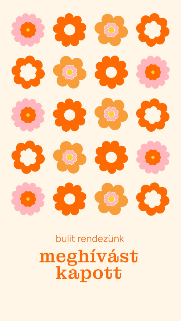 Bulit rendezünk orange bold,fun,graphic