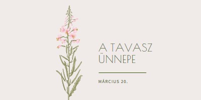 A tavasz ünnepe white vintage-botanical