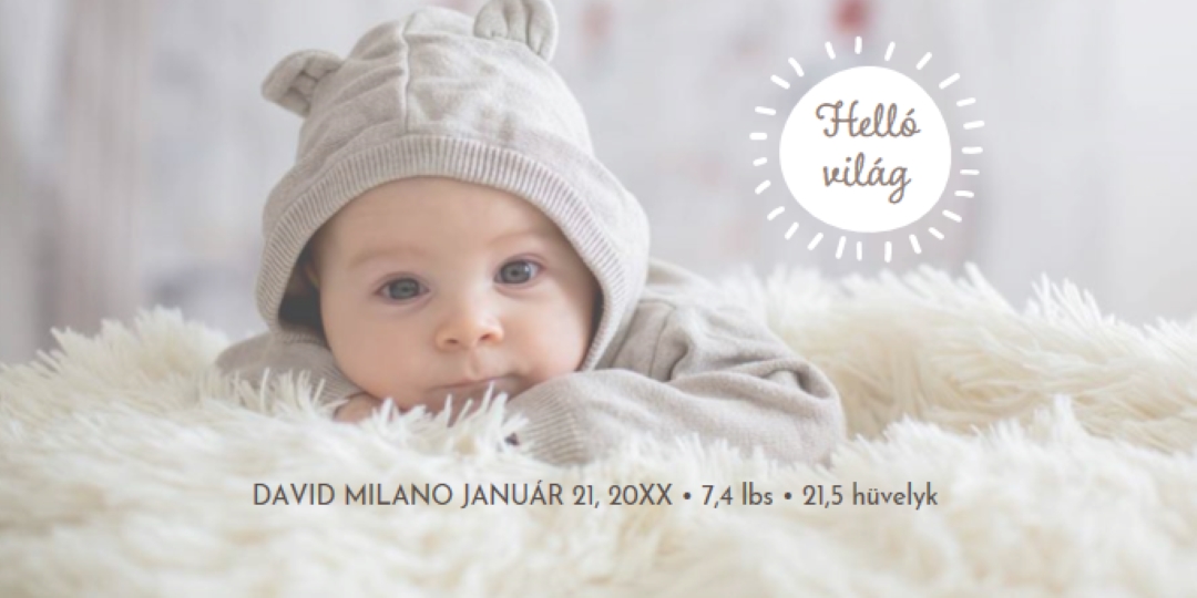 Helló világ gray modern-simple